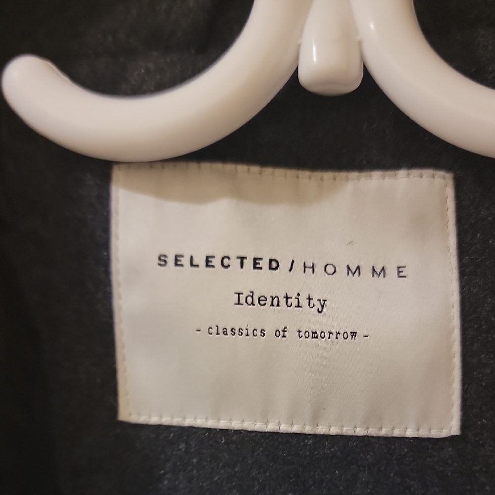 Selected/Homme Identity Charcoal Peacoat for Men - Picture 3 of 5